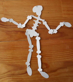 Printable Skeleton Template for Halloween graphic about Skeleton Stencil Printable named Printable Skeleton Template for Halloween